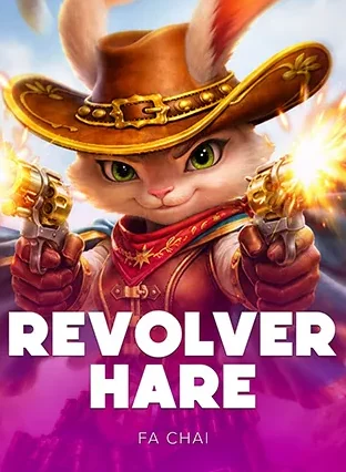 ปกเกม Revolver Hare รูปกระต่ายคาวบอยสวมหมวกถือปืน