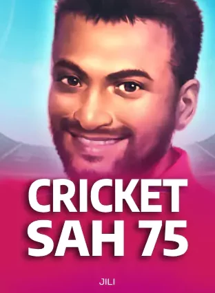 รูปหน้าปกเกม Cricket SAH 75 นักกีฬาคริกเก็ตตัวใหญ่กำลังยิ้ม