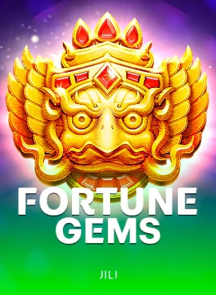 รูปหน้าปก Fortune Gems หน้ากากทองประดับอัญมณีบนพื้นสีเขียว